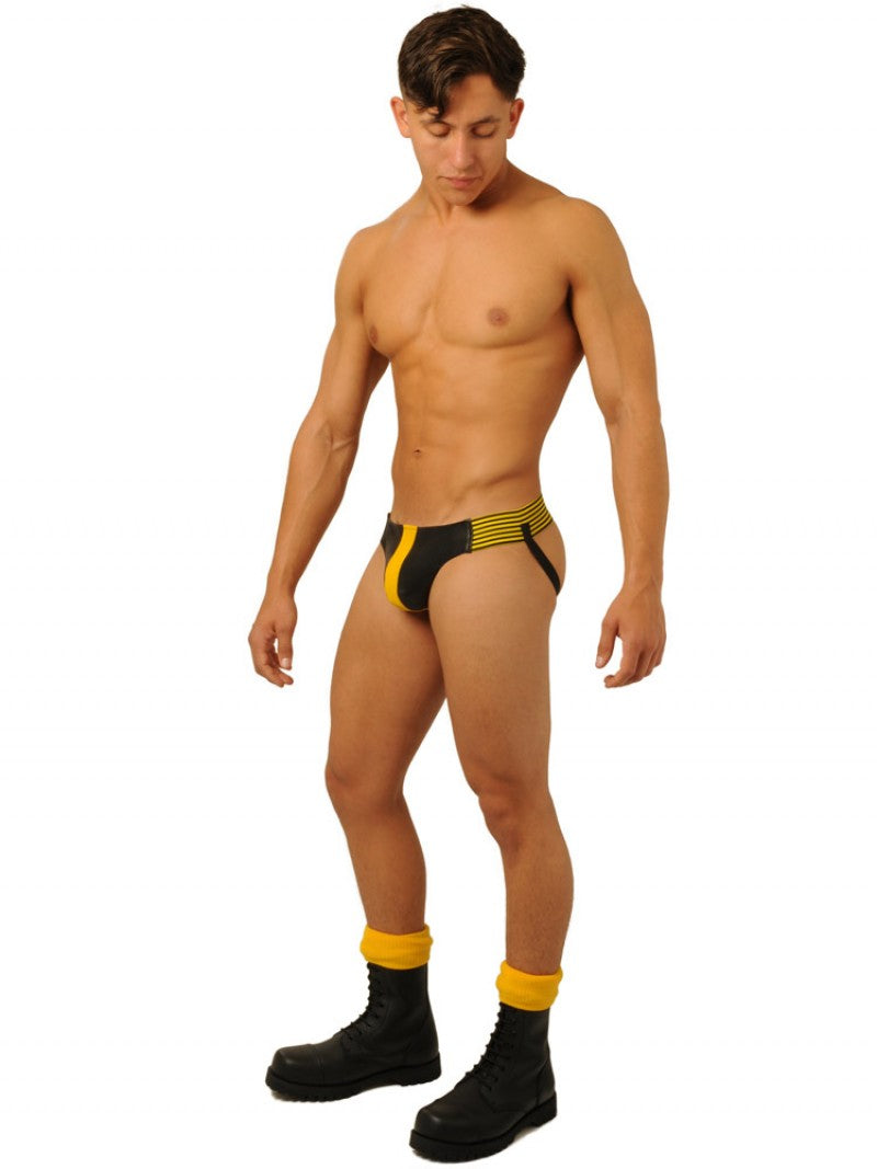 Leather Jock - Yellow - Medium