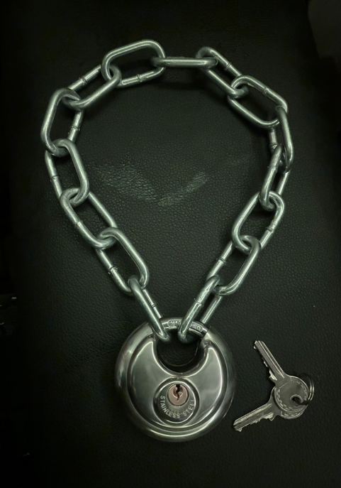 6mm Chain Metal with Padlock