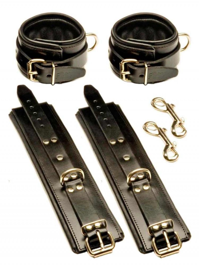 Fist Leather Wrist + Ankle Set - Black