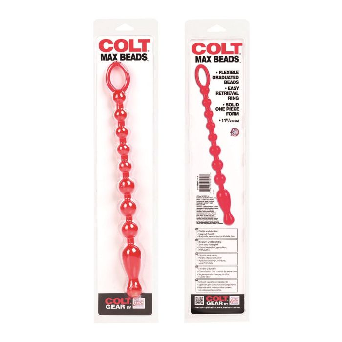Max Beads – Anal Beads – Red – COLT