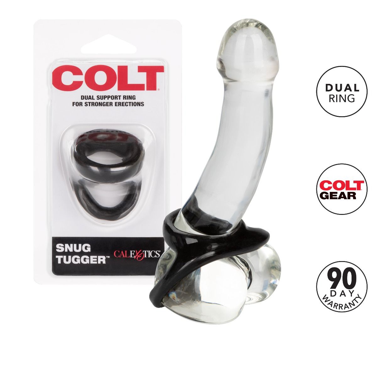 Snug Tugger - Cock Ring - Black - COLT