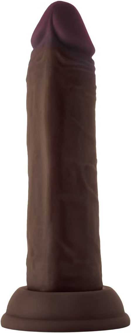 Shaft Model J Liquid Silicone Dong Mahogany Black 16.5 cm