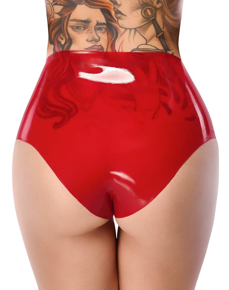 Latex Briefs red XL
