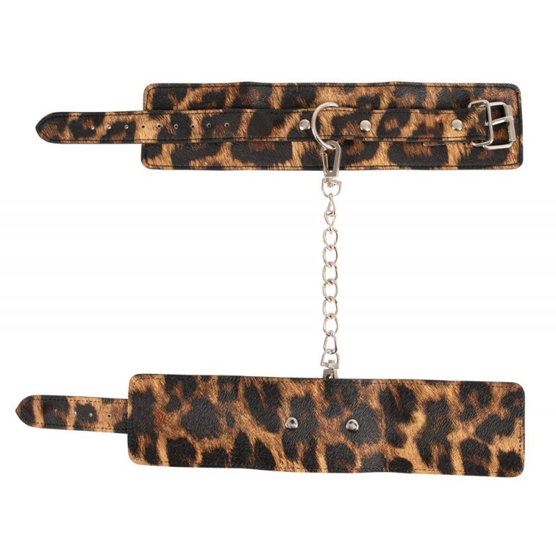 Classic restraints in a leopard print design!