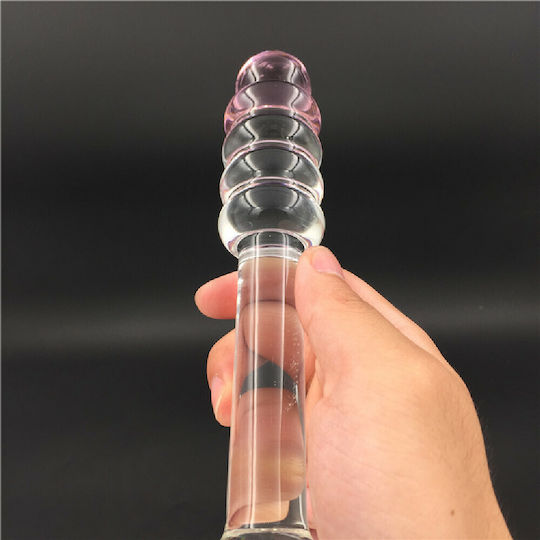 Anal Plug Transparent - Glass 7.5"