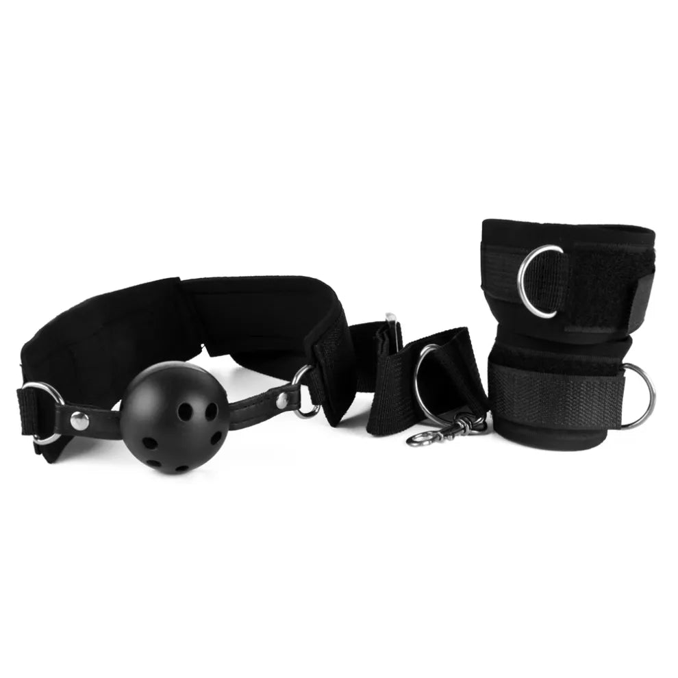 Ball Gag and Velcro Cuffs