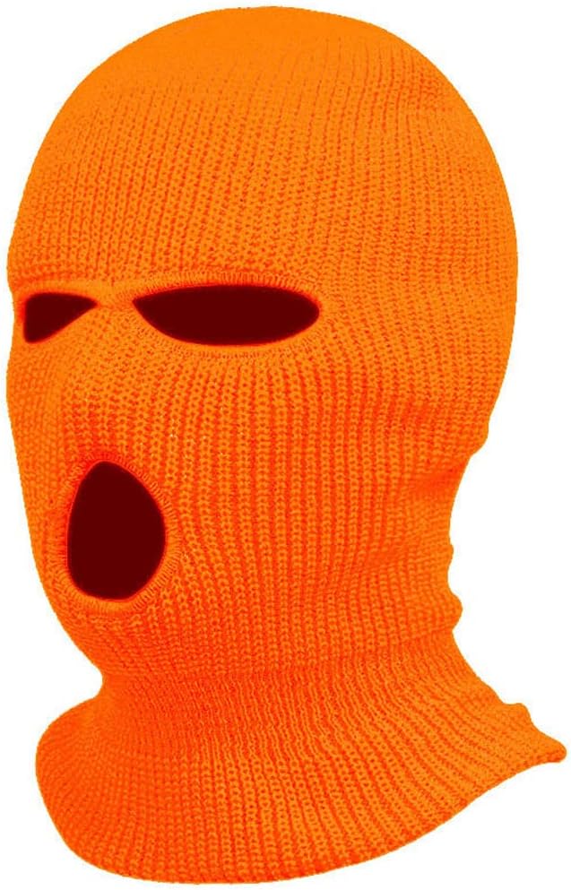 3 Hole knitted Balaclava - Orange - Unique colour