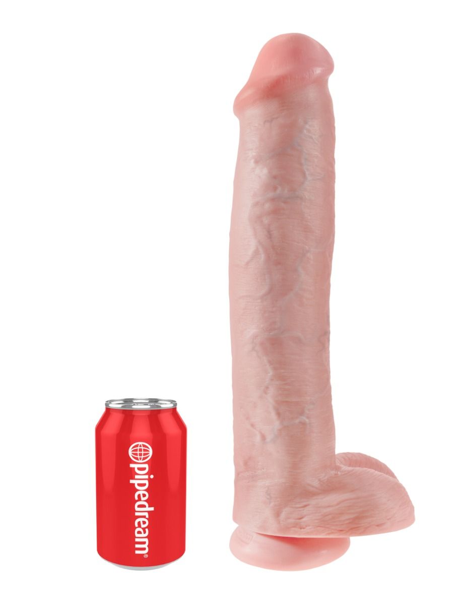 King Cock - 15" Cock with Balls - Light
