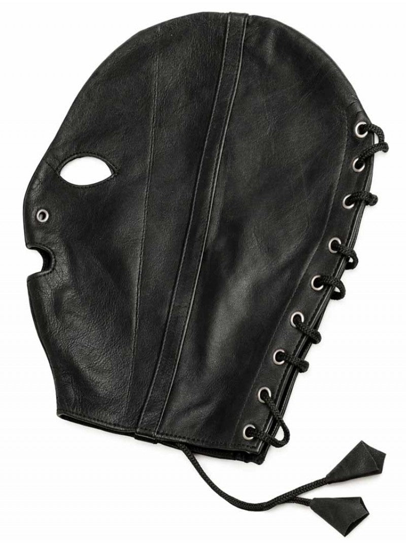 Leather Mask - genuine black leather