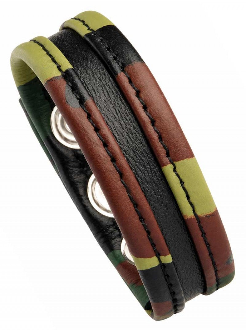 Leather Cock Strap - Camo