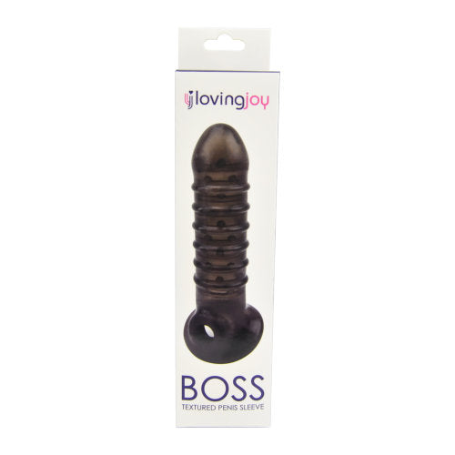 Boss Textured Penis Sleeve with Ball Loop - IN THE SALE