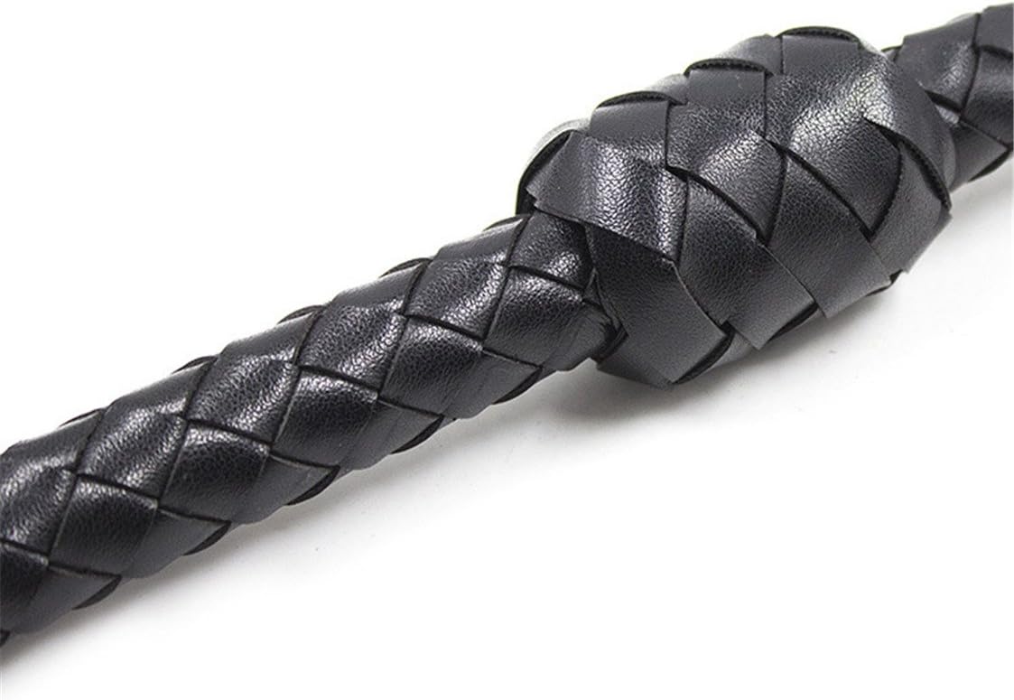 1 Metre Black PU Leather Flogger Whip – BDSM &amp; Fetish Play
