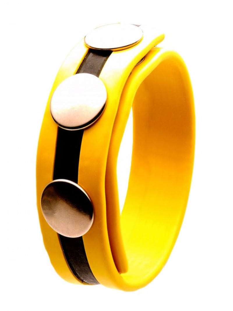 Rubber Cock Strap - Yellow