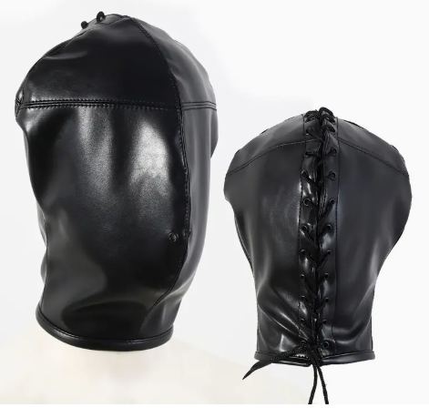 BDSM Full-Face Mask with Navel Straps