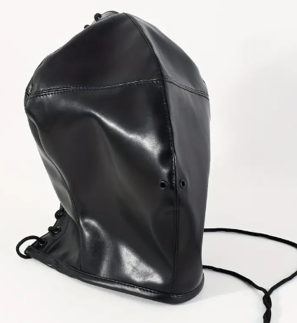 BDSM Full-Face Mask with Navel Straps