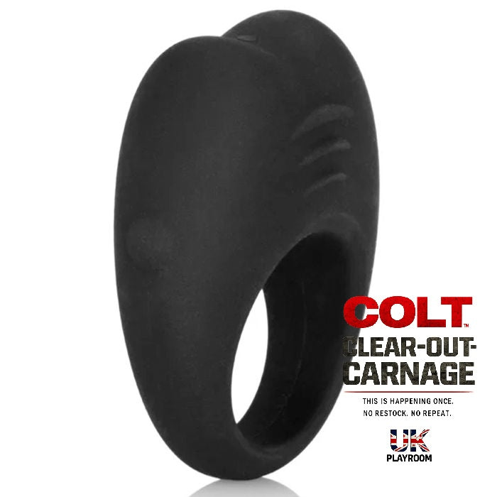 COLT Silicone Rechargeable Cock Ring - Black (Max 2 per Order)