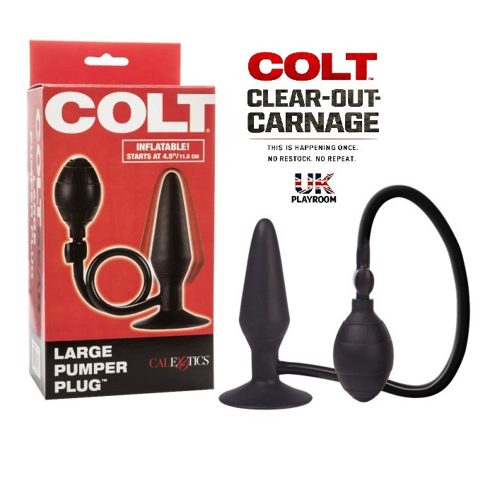 COLT Large Pumper Plug - Black (Max 2 per Order)