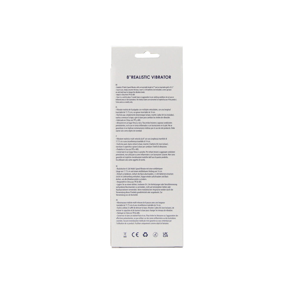 7 inch Realistic Vibrator Purple - Bargain