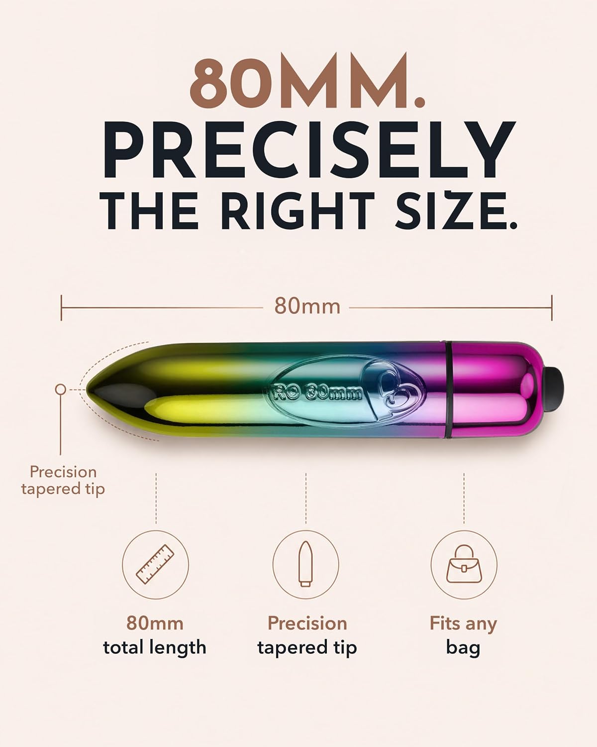 Rocks Off RO-80mm Bullet Vibrator - Mini Bullet Vibrator