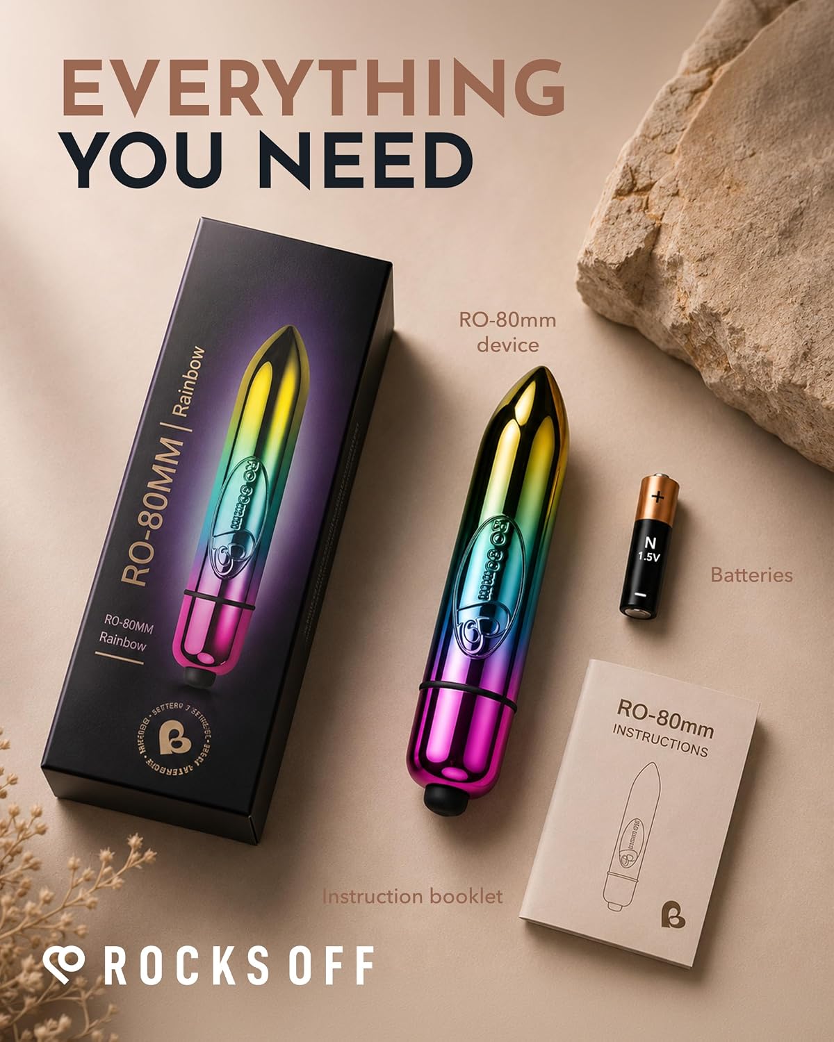 Rocks Off RO-80mm Bullet Vibrator - Mini Bullet Vibrator