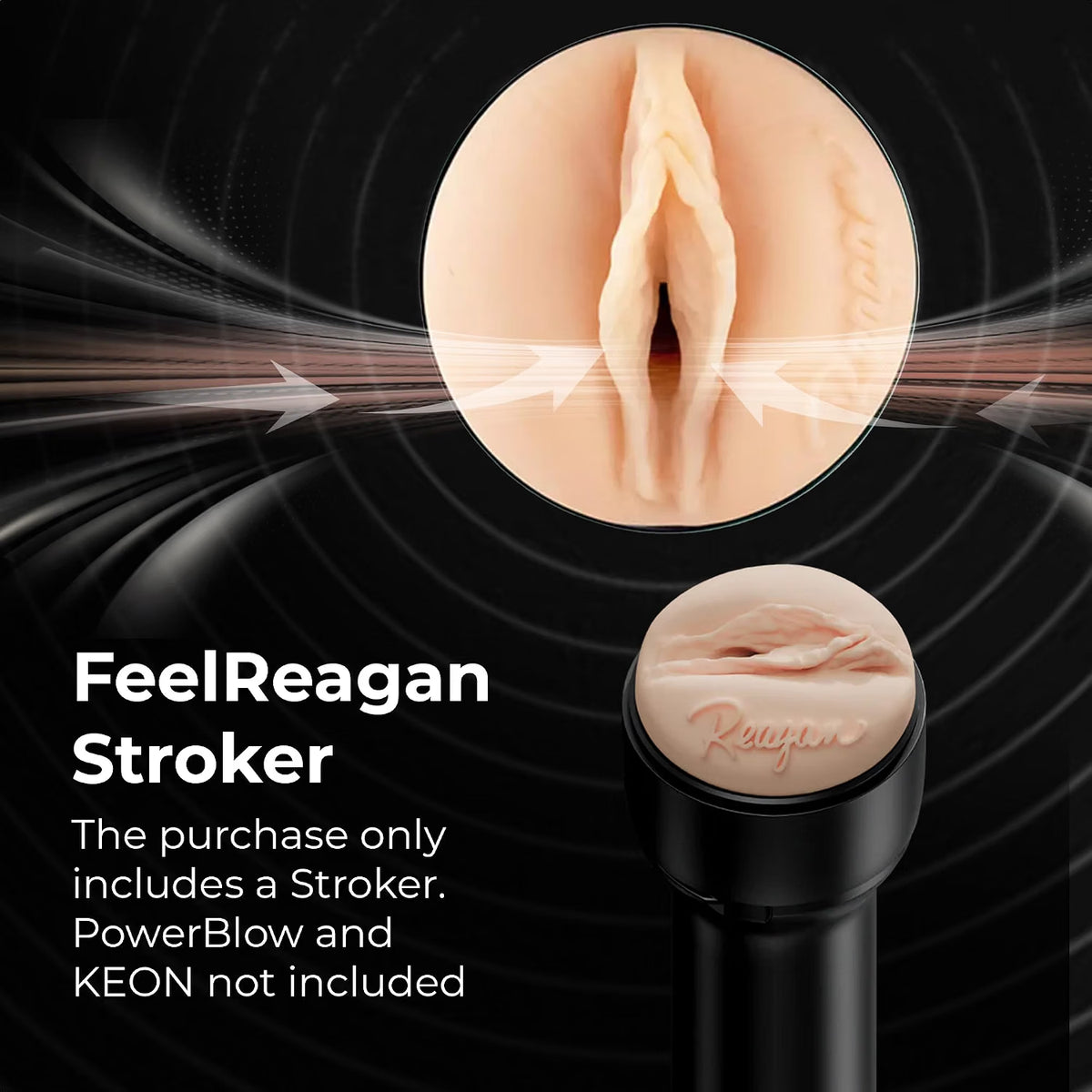 KIIROO Male Stroker Reagan Foxx – FeelStar Male Masturbator Moulded