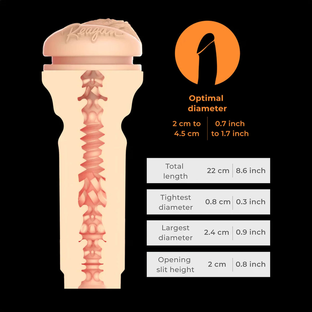 KIIROO Male Stroker Reagan Foxx – FeelStar Male Masturbator Moulded