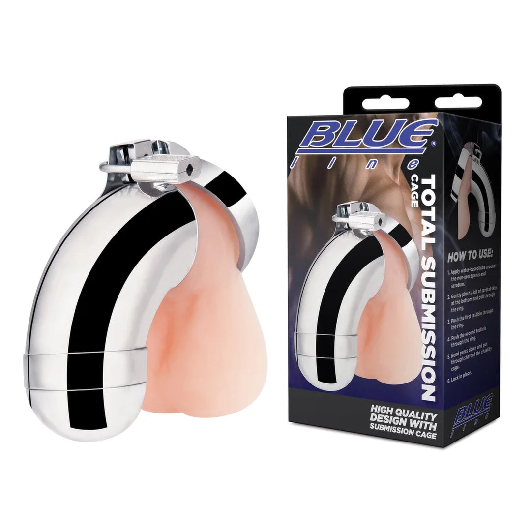 Blueline Total Submission Cage - Adjustable Metal Restraint Device