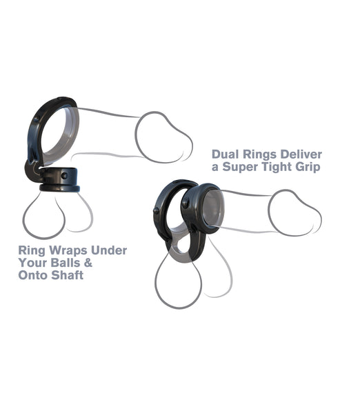 Fantasy C-Ringz Ironman Duo Ring - Black
