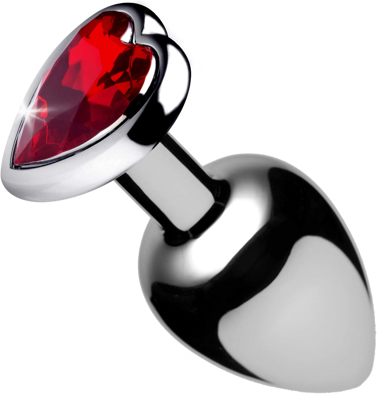 Red Heart Gem Anal Plug- Large