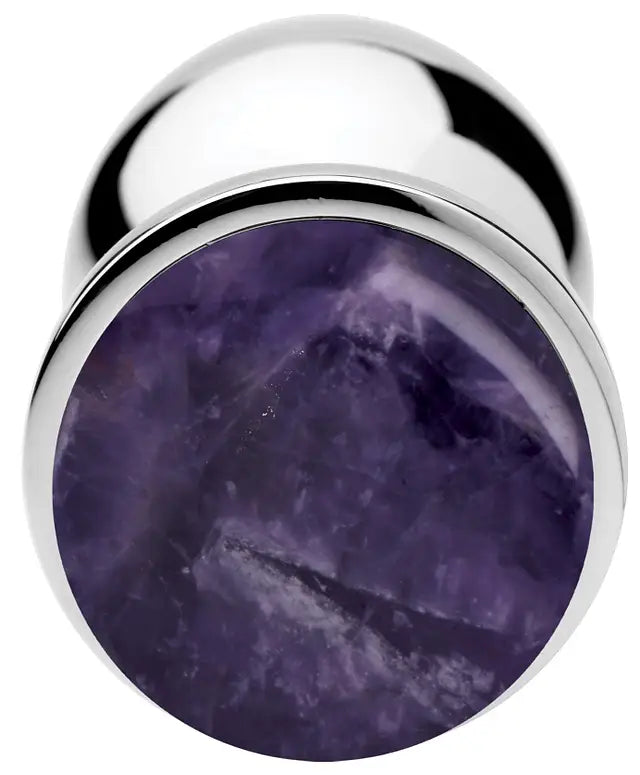 Genuine Amethyst Gemstone Anal Plug – Medium