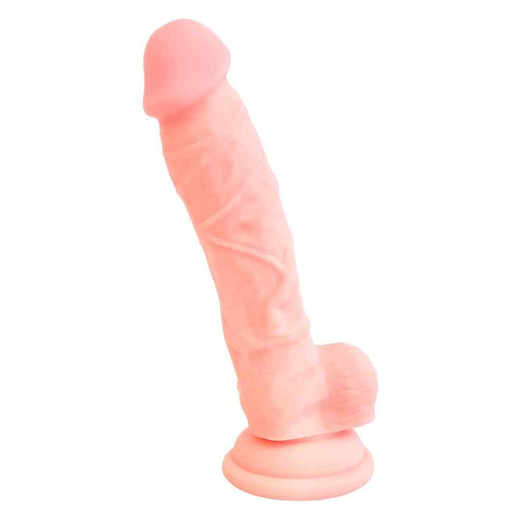 Medical Silicone Dildo Beige 18 cm