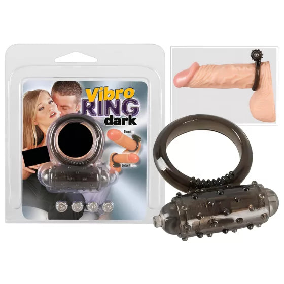 Black Silicone Vibrating Ring