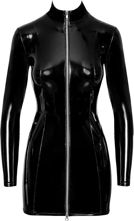 Black Level Patent Dress - Ideal for Seducing Your Partner, Foreplay, Black