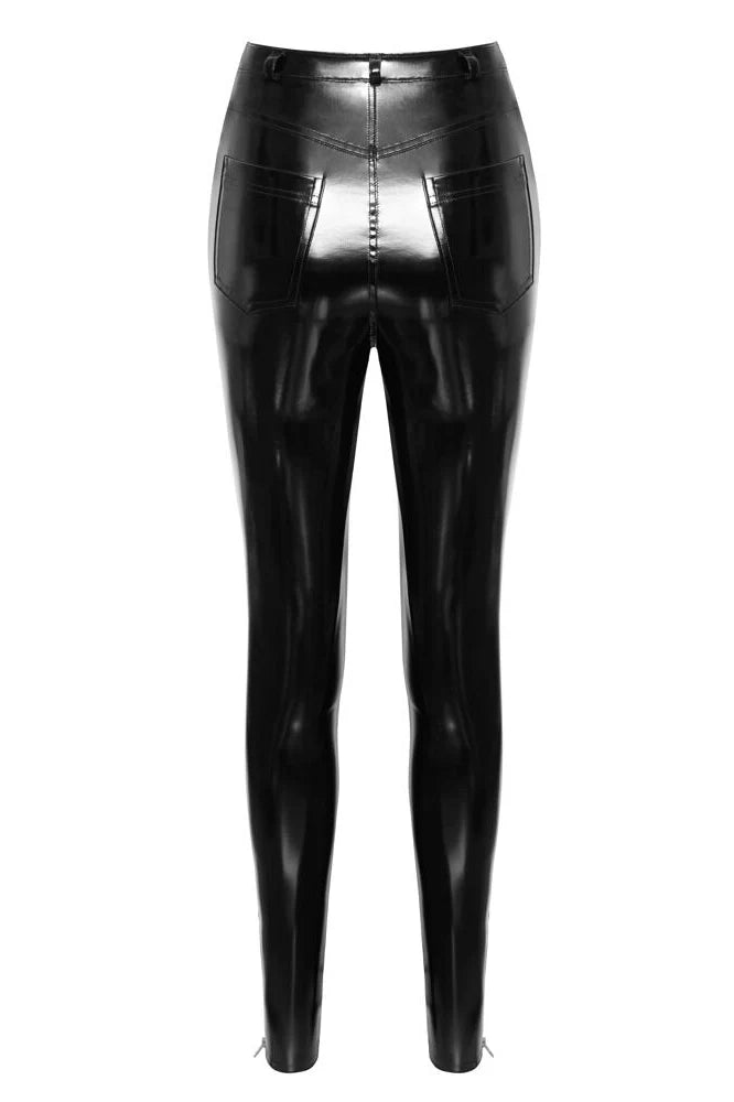Black Level Vinyl Trousers