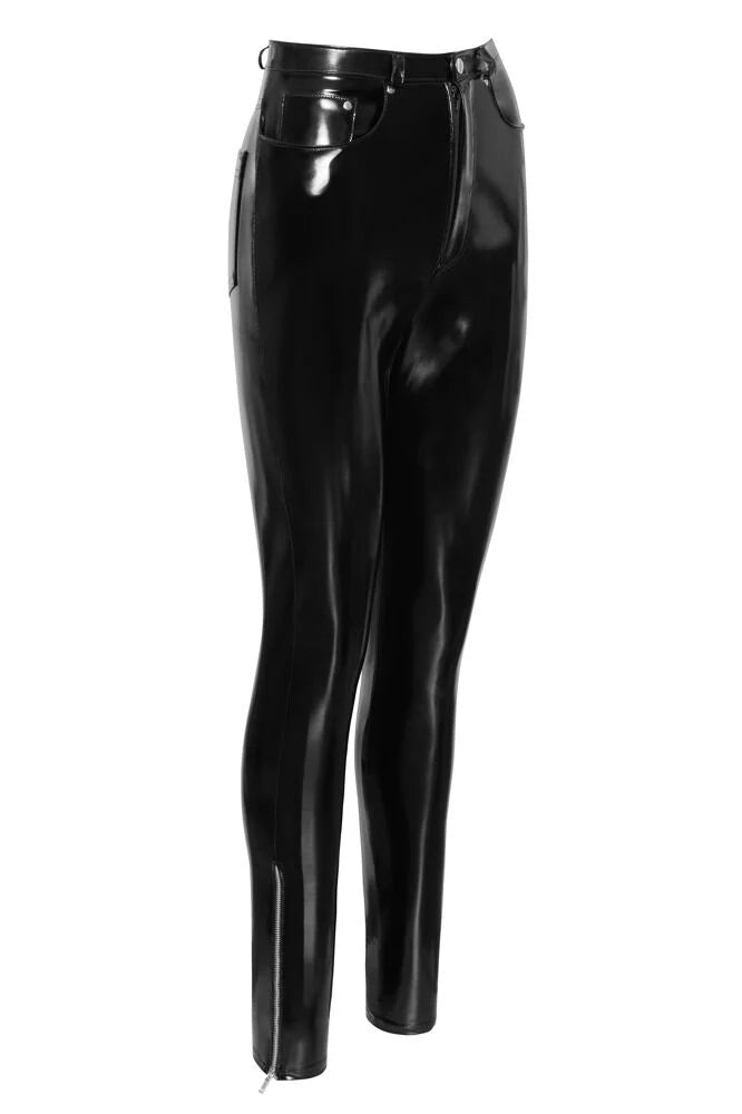 Black Level Vinyl Trousers
