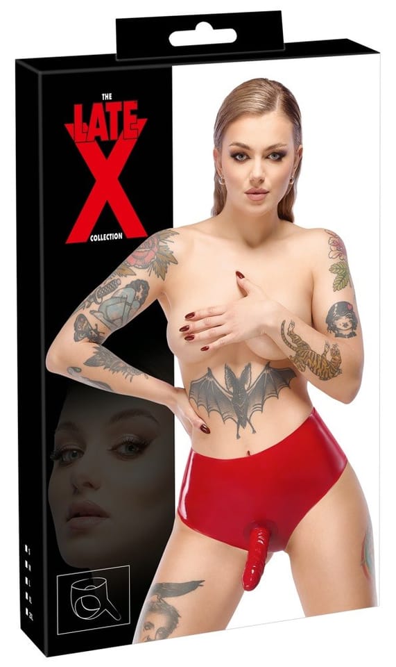 Latex Briefs red XL