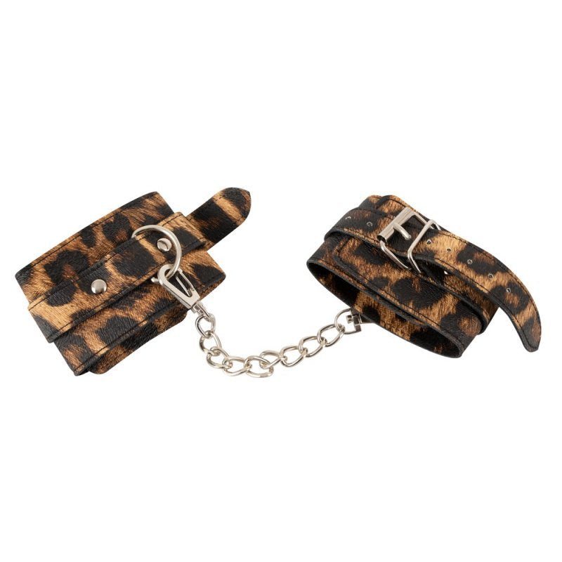 Classic restraints in a leopard print design!