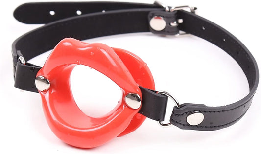 Lips Ring Open Mouth Gag Silicone Ball BDSM