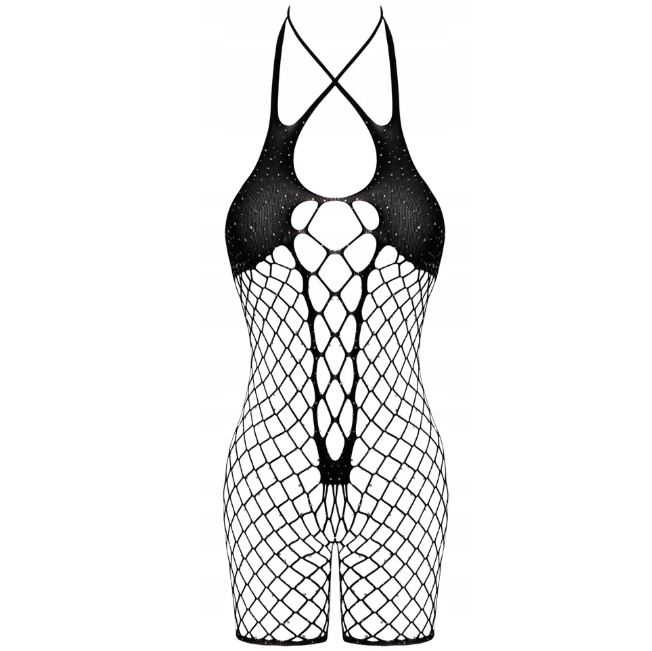 Fantasy by Cottelli - Sexy Crotchless Jumpsuit SL