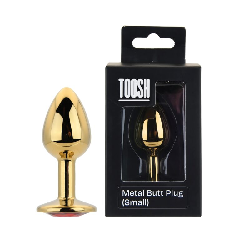 Gold Metal Butt Plug Small, Medium or Large