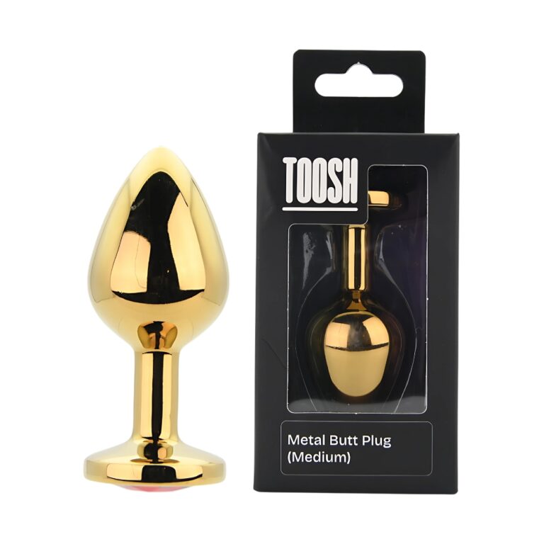 Gold Metal Butt Plug Small, Medium or Large