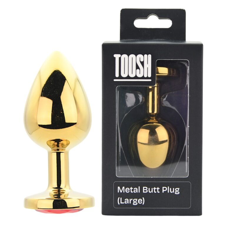 Gold Metal Butt Plug Small, Medium or Large