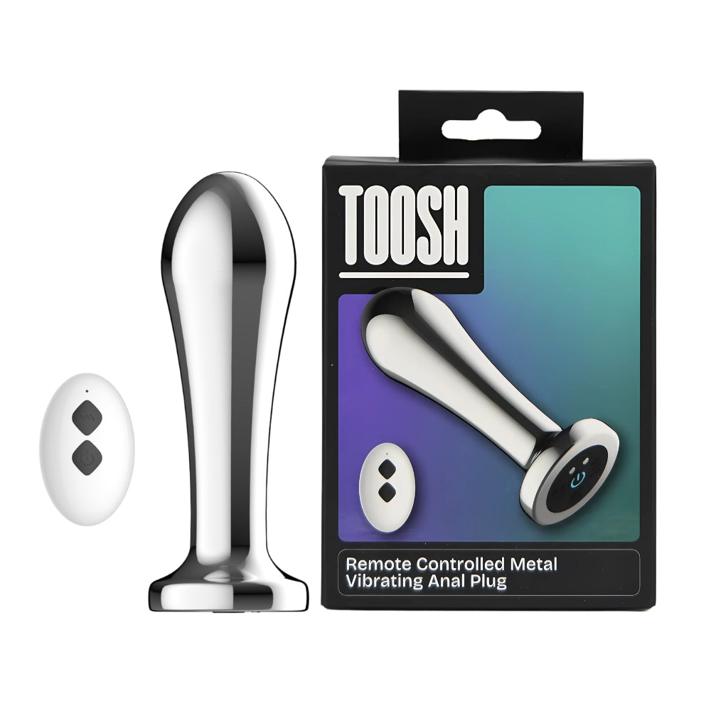 Remote Controlled Metal Vibrating Anal Plug