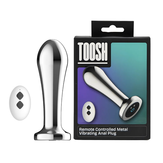 Remote Controlled Metal Vibrating Anal Plug