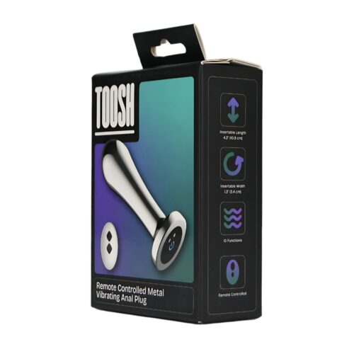 Remote Controlled Metal Vibrating Anal Plug