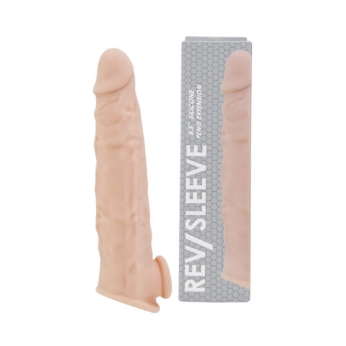 8.5 Inch Realistic Silicone Penis Extension Sleeve