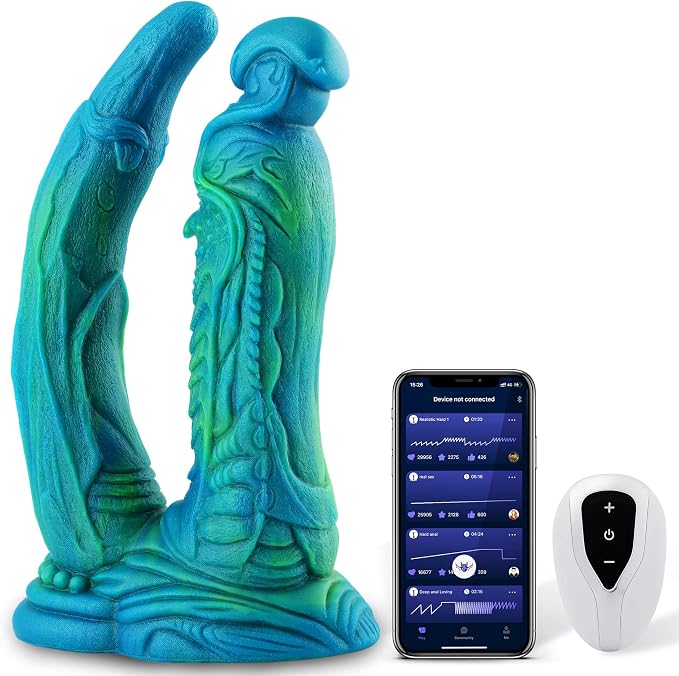 Monster Dragon Double Silicone Fantasy Dildo – 9 Inch