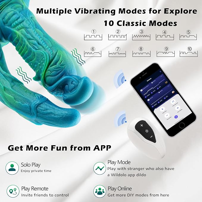 Monster Dragon Double Silicone Fantasy Dildo – 9 Inch