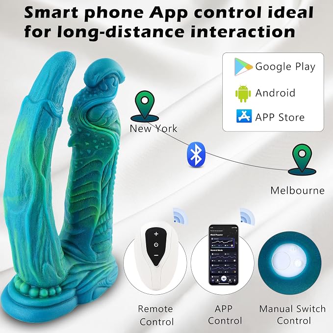 Monster Dragon Double Silicone Fantasy Dildo – 9 Inch