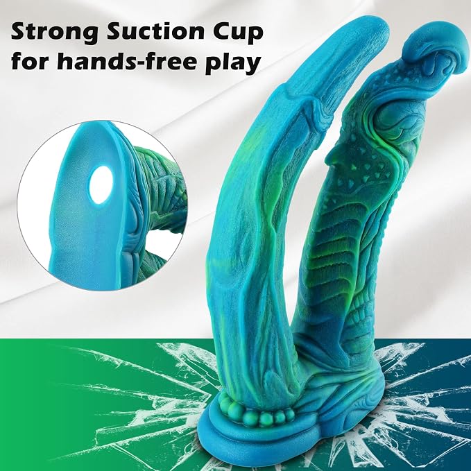 Monster Dragon Double Silicone Fantasy Dildo – 9 Inch